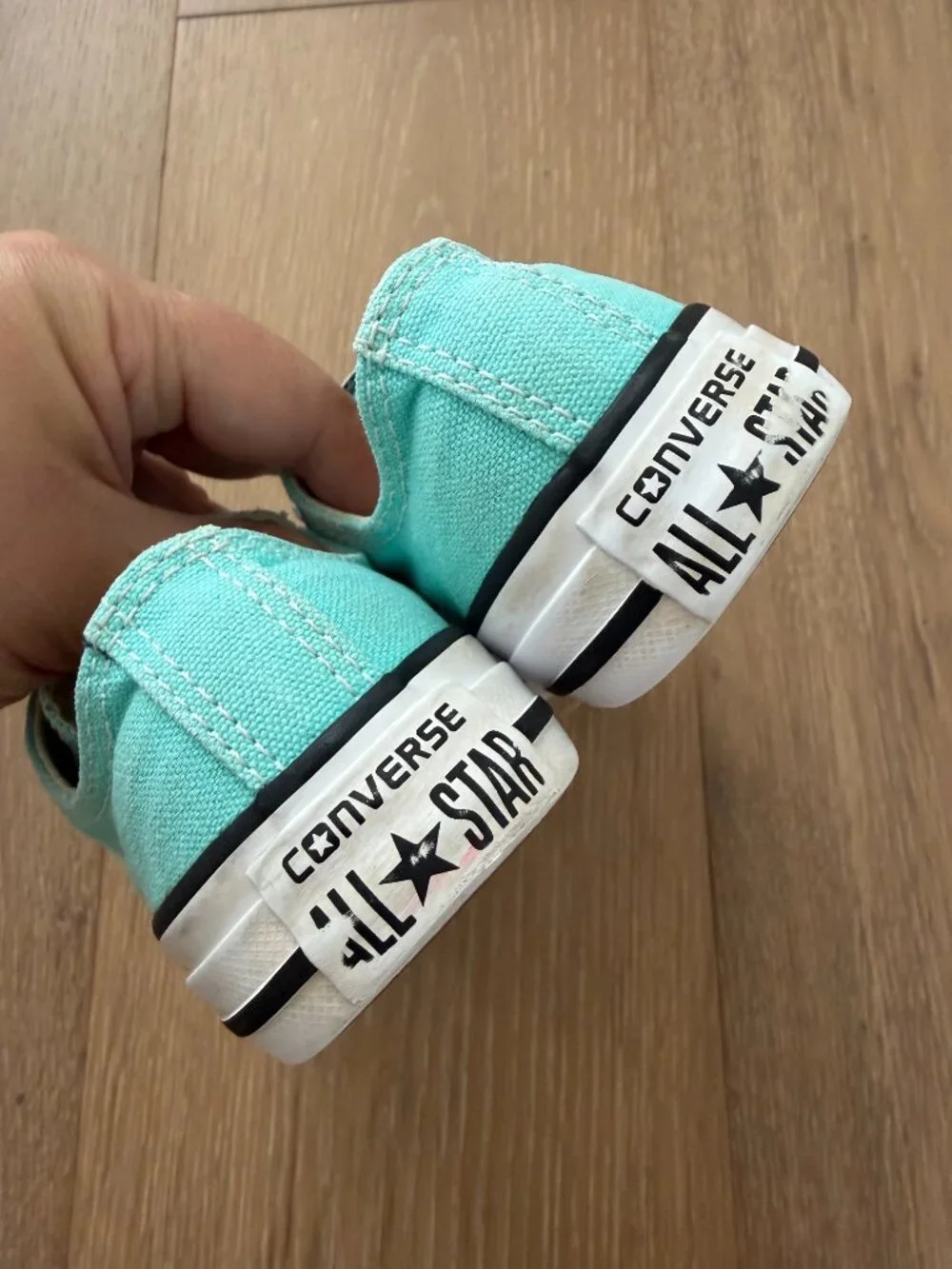 Converse Shoes Kids 11 Chuck Taylor All Star Canvas Light Aqua Blue 357643F